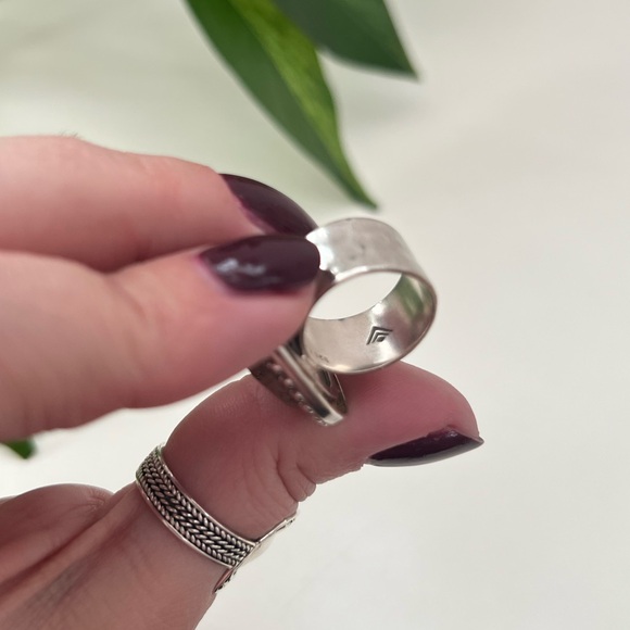 Silpada Fancy Ring with Pyrite & 925 Sterling Silver - Picture 7 of 9